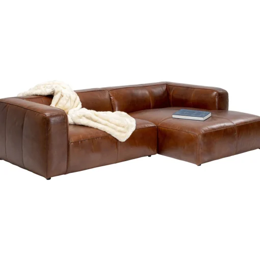 KARE Design Canapés D'Angle|Canapés D Angle Cubetto Cuir Marron