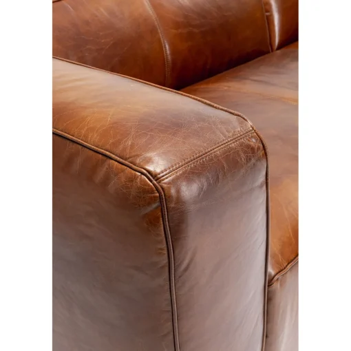 KARE Design Canapés D'Angle|Canapés D Angle Cubetto Cuir Marron