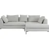 KARE Design Canapés D'Angle|Canapés D Angle Gianni Cord Gris Droite
