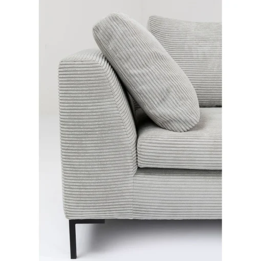 KARE Design Canapés D'Angle|Canapés D Angle Gianni Cord Gris Droite