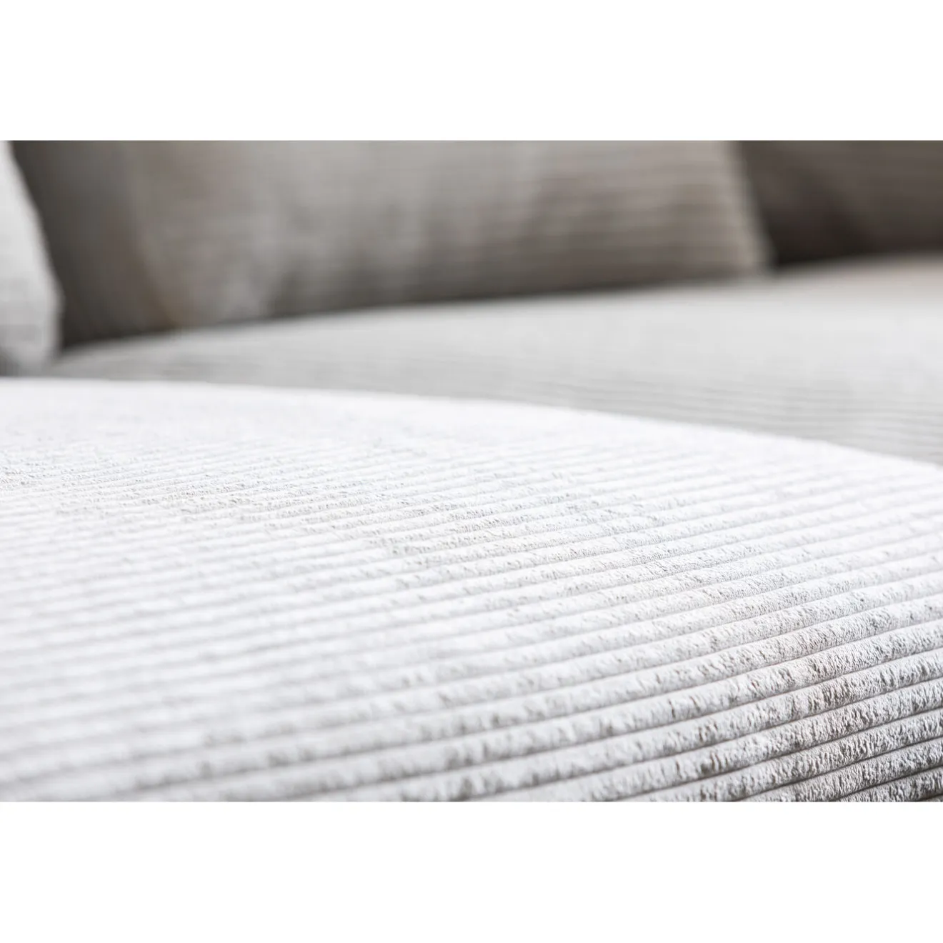 KARE Design Canapés D'Angle|Canapés D Angle Gianni Cord Gris Droite