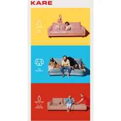 KARE Design Canapés D'Angle|Canapés D Angle Gianni Creme Droite