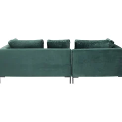 KARE Design Canapés D'Angle|Canapés D Angle Gianni Pm Velours Vert Fonce Gauche