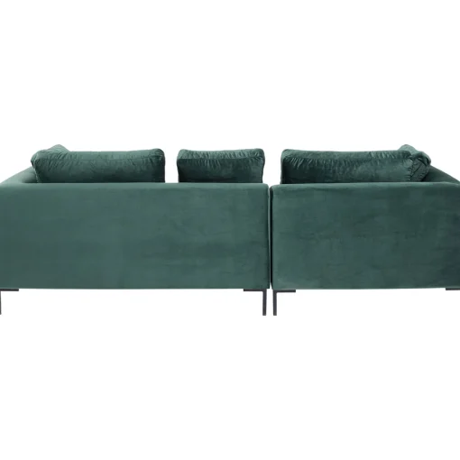 KARE Design Canapés D'Angle|Canapés D Angle Gianni Pm Velours Vert Fonce Gauche