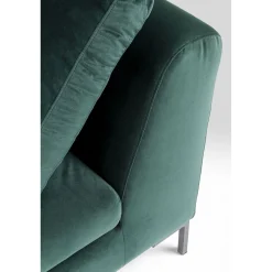 KARE Design Canapés D'Angle|Canapés D Angle Gianni Pm Velours Vert Fonce Gauche