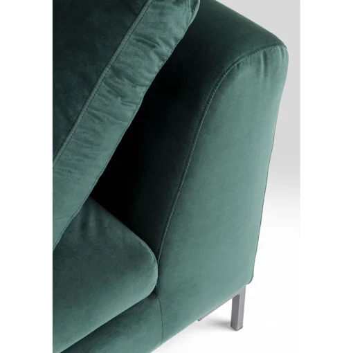 KARE Design Canapés D'Angle|Canapés D Angle Gianni Pm Velours Vert Fonce Gauche