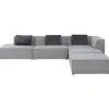 KARE Design Canapés D'Angle|Canapés D Angle Infinity Atlanta Gris Droite