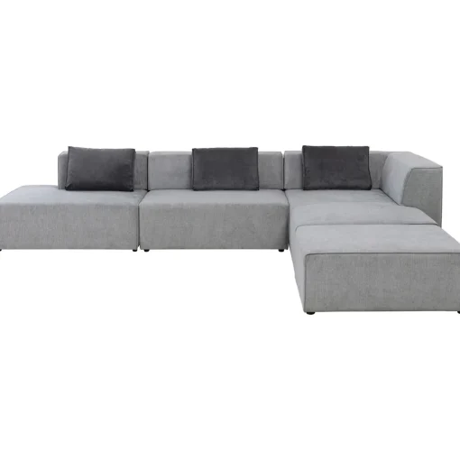 KARE Design Canapés D'Angle|Canapés D Angle Infinity Atlanta Gris Droite