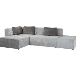 KARE Design Canapés D'Angle|Canapés D Angle Infinity Ottomane Gris Gauche