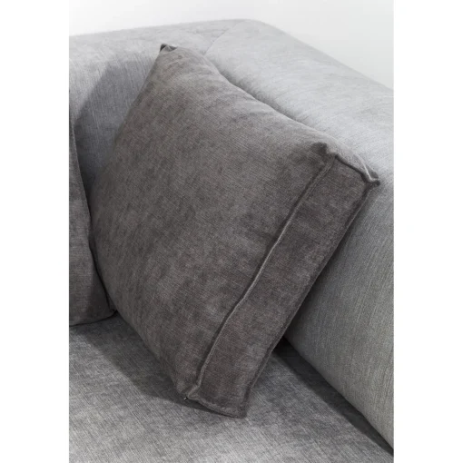 KARE Design Canapés D'Angle|Canapés D Angle Infinity Ottomane Gris Gauche