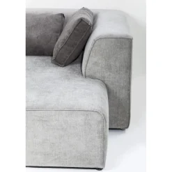 KARE Design Canapés D'Angle|Canapés D Angle Infinity Ottomane Gris Gauche