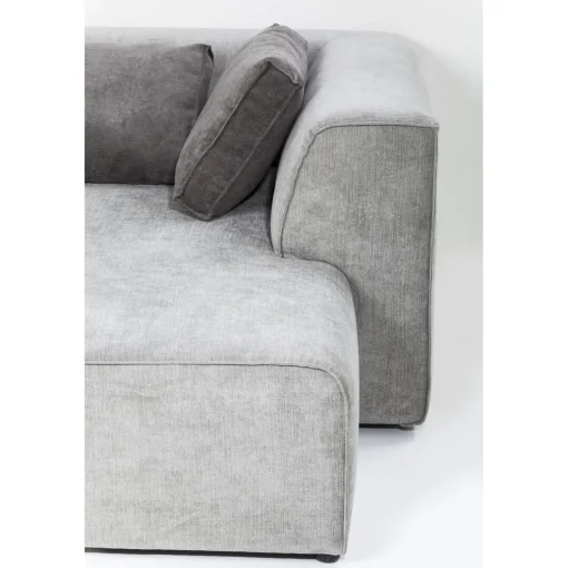 KARE Design Canapés D'Angle|Canapés D Angle Infinity Ottomane Gris Gauche