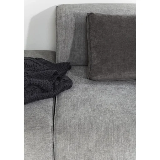 KARE Design Canapés D'Angle|Canapés D Angle Infinity Ottomane Gris Gauche