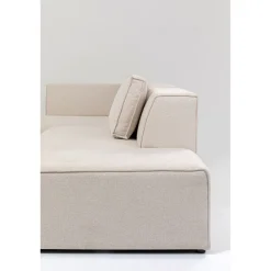 KARE Design Canapés D'Angle|Canapés D Angle Infinity Ottomane Creme Gauche
