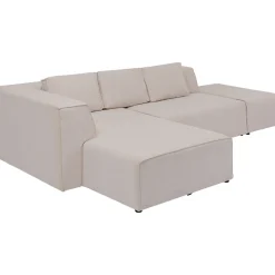 KARE Design Canapés D'Angle|Canapés D Angle Infinity Ottomane Creme Gauche
