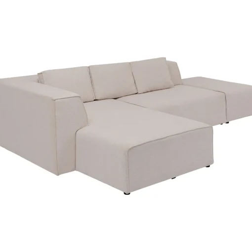 KARE Design Canapés D'Angle|Canapés D Angle Infinity Ottomane Creme Gauche