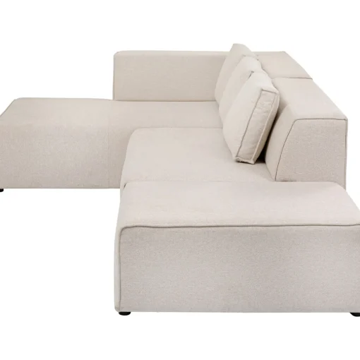 KARE Design Canapés D'Angle|Canapés D Angle Infinity Ottomane Creme Gauche