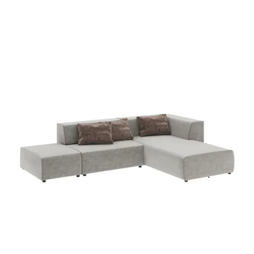 KARE Design Canapés D'Angle|Canapés D Angle Infinity Vegas Gris