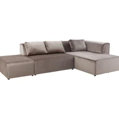 KARE Design Canapés D'Angle|Canapés D Angle Infinity Velvet Taupe Droite