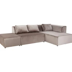 KARE Design Canapés D'Angle|Canapés D Angle Infinity Velvet Taupe Droite