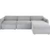 KARE Design Canapés D'Angle|Canapés D Angle Lucca Gris Droite 255Cm