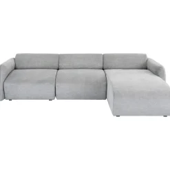 KARE Design Canapés D'Angle|Canapés D Angle Lucca Gris Droite 255Cm