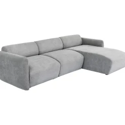 KARE Design Canapés D'Angle|Canapés D Angle Lucca Gris Droite 255Cm