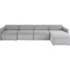 KARE Design Canapés D'Angle|Canapés D Angle Lucca Gris Droite 331Cm
