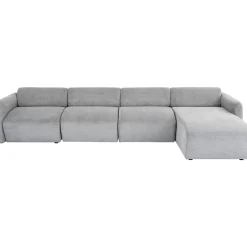 KARE Design Canapés D'Angle|Canapés D Angle Lucca Gris Droite 331Cm