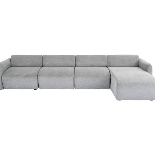 KARE Design Canapés D'Angle|Canapés D Angle Lucca Gris Droite 331Cm