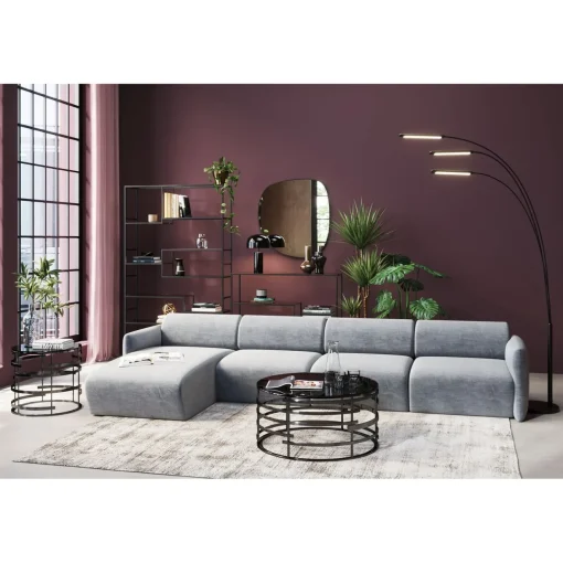 KARE Design Canapés D'Angle|Canapés D Angle Lucca Gris Gauche 331Cm