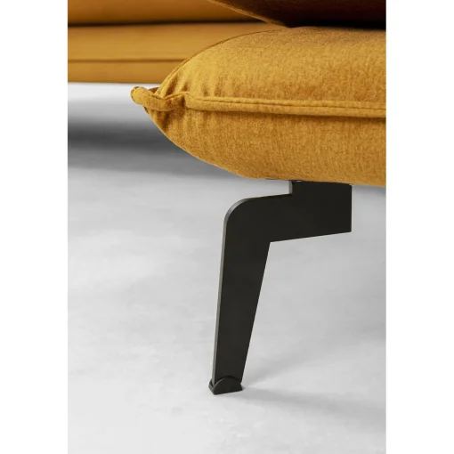 KARE Design Canapés D'Angle|Canapés D Angle Monza Droite Velours Curry 296Cm