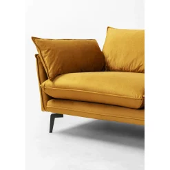 KARE Design Canapés D'Angle|Canapés D Angle Monza Droite Velours Curry 296Cm