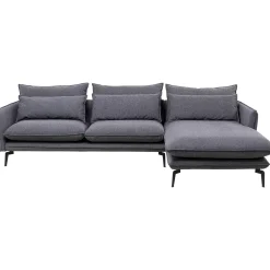 KARE Design Canapés D'Angle|Canapés D Angle Monza Droite Gris 296Cm