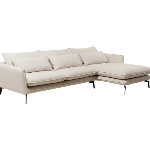 KARE Design Canapés D'Angle|Canapés D Angle Monza Droite Creme 296Cm