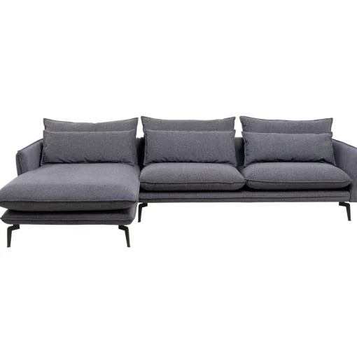 KARE Design Canapés D'Angle|Canapés D Angle Monza Gauche Gris 296Cm
