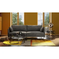 KARE Design 3 Places|Canapés Edna 3-Places Gris 245Cm