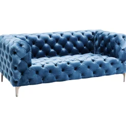 KARE Design 2 Places|Canapés Look 2-Places Velours Bleu