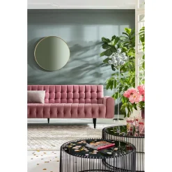 KARE Design 3 Places|Canapés Milchbar 3-Places Velours Mauve