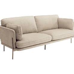KARE Design 3 Places|Canapés Shirly 3-Places Creme 221Cm