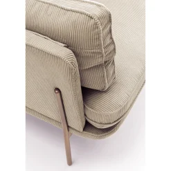 KARE Design 3 Places|Canapés Shirly 3-Places Creme 221Cm