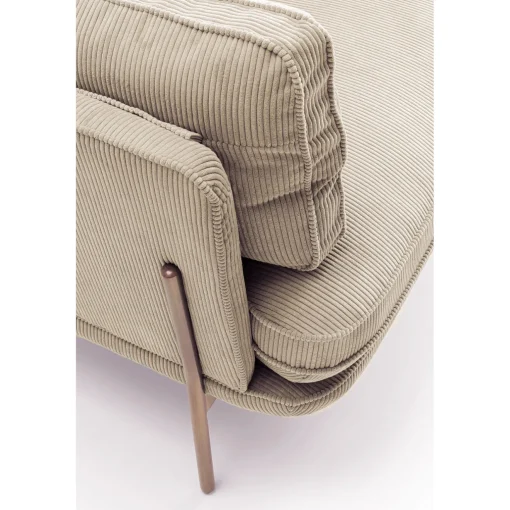 KARE Design 3 Places|Canapés Shirly 3-Places Creme 221Cm