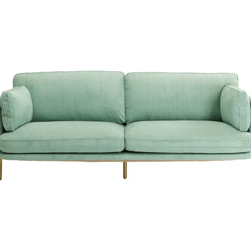 KARE Design 3 Places|Canapés Shirly 3-Places Vert Menthe 221Cm