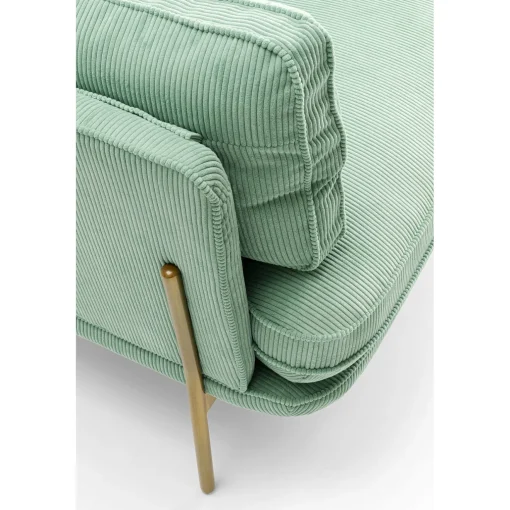 KARE Design 3 Places|Canapés Shirly 3-Places Vert Menthe 221Cm