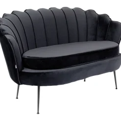 KARE Design 2 Places|Canapés Water Lily 2-Places Noir Noir