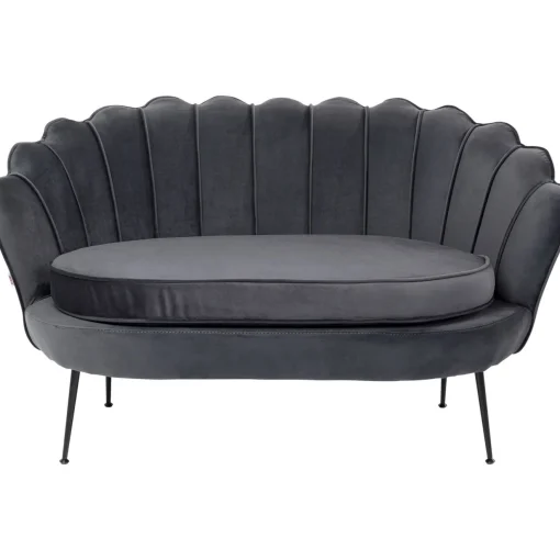 KARE Design 2 Places|Canapés Water Lily 2-Places Noir Gris