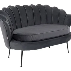 KARE Design 2 Places|Canapés Water Lily 2-Places Noir Gris
