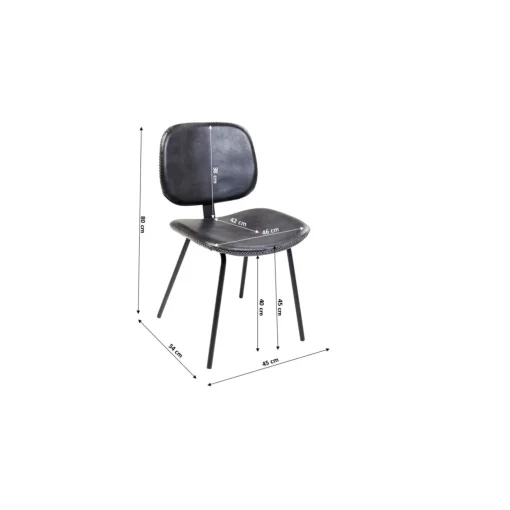 KARE Design Chaises|Chair Barber Noir
