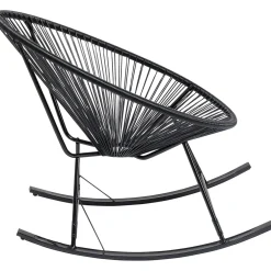 KARE Design Autres Meubles Extérieurs|Chaise À Bascule Acapulco Noir
