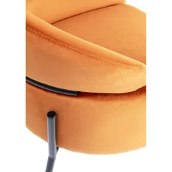 KARE Design Chaises Avec Accoudoirs|Chaise A. Acc. Alexia.Velours Orange